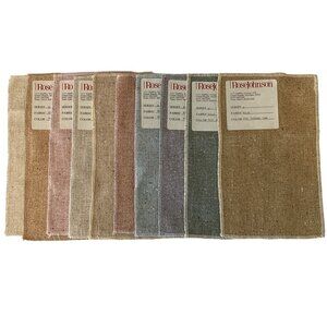 VTG Dollhouse Miniature Fabric Silk Sample Rose Johnson Assorted Colors Texture